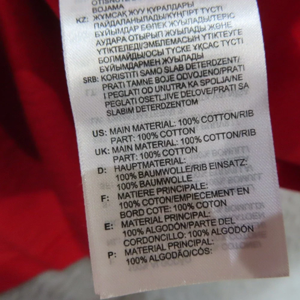 Adidas Originals Essential Tee Men XL Scarlet Red Trefoil Logo NEW - Picture 8 of 13